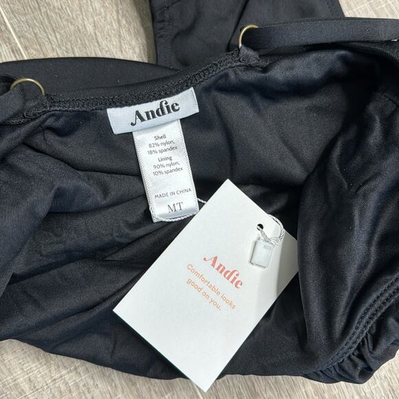 NWT ANDIE Women's Black Sardinia One Piece Swimsuit - Picture 7 of 10
